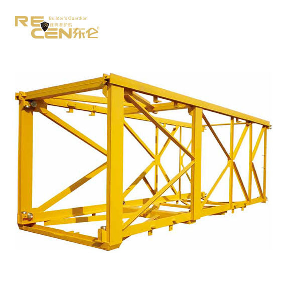 Basic Section Tower Crane Mast Section NDT Technology Paint High Precision